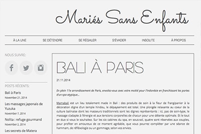 Blog Maries sans enfants