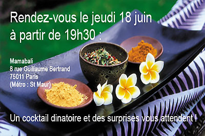 Cocktail dinatoire au Spa